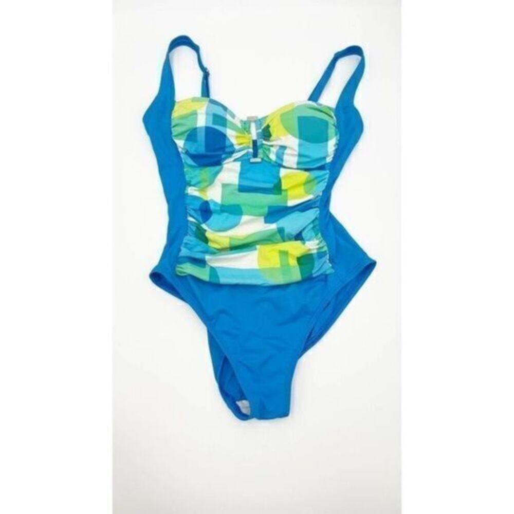 La Blanca One Piece ladies blue Swimsuit